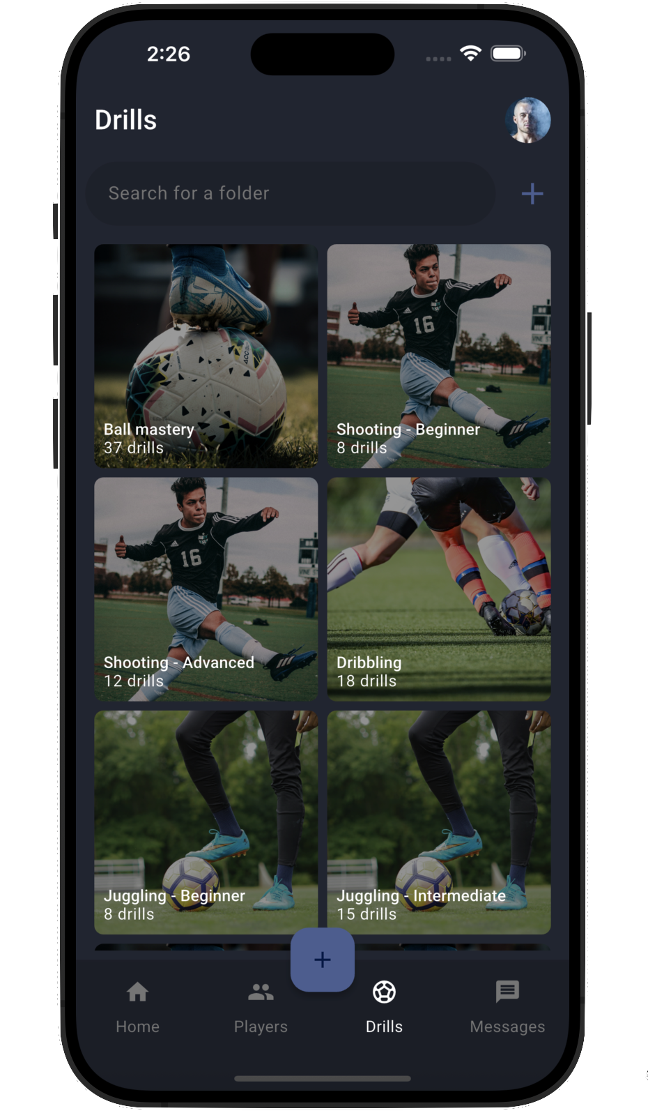 Drills screen